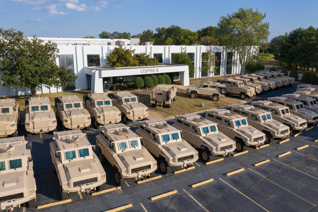 osprea delivers mamba armoured vehicles to african country