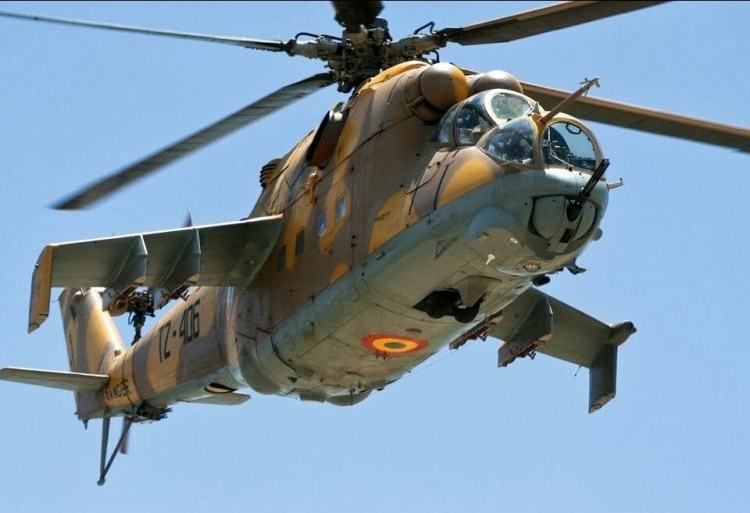 Malian Mi-24 hind helicopter