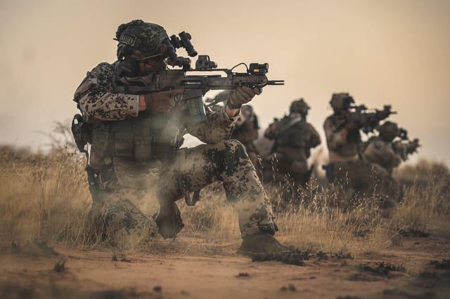 German troops in Niger as part of Operation Gazelle.