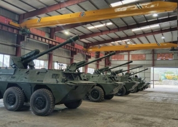 Chinese-made WZ-551 armoured personnel carriers.