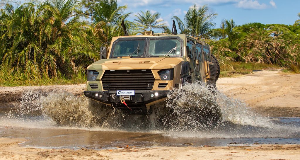 Paramount's Maatla 4x4 armoured vehicle.