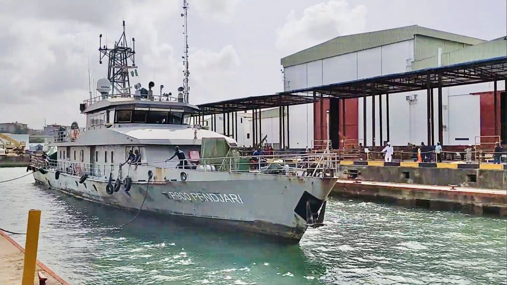 Benin Navy ship (BNS) PENDJARI 900.