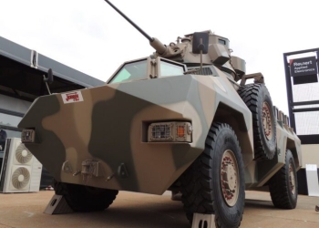 Jorsin Tau 4x4 APC at the AAD 2024. (Credit defenceWeb)