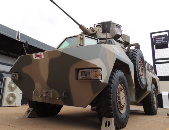 Jorsin Tau 4x4 APC at the AAD 2024. (Credit defenceWeb)