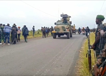 M23 rebels fighting Congolese government forces claim taking over Goma city which borders Rwanda