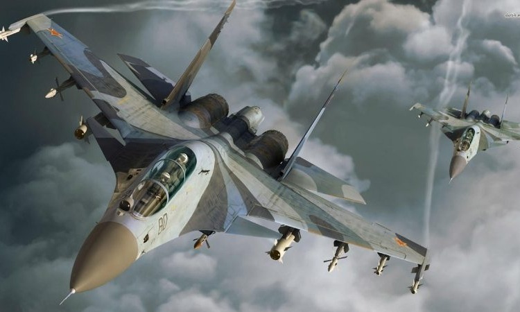 A pair of Russia Sukhoi SU-35S for Algeria